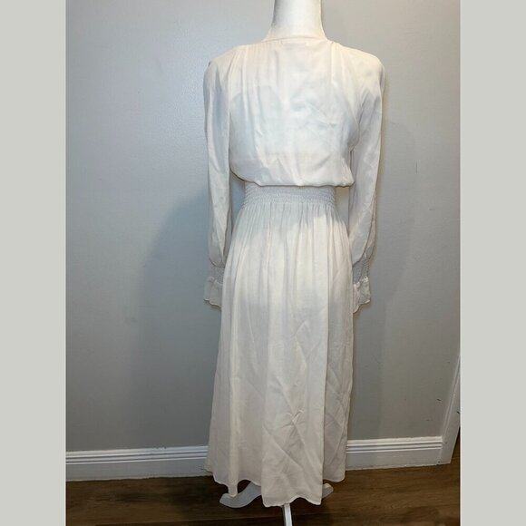 NWT Reformation Fia Cream Maxi Dress Women’s Size 6 - Picture 7 of 15